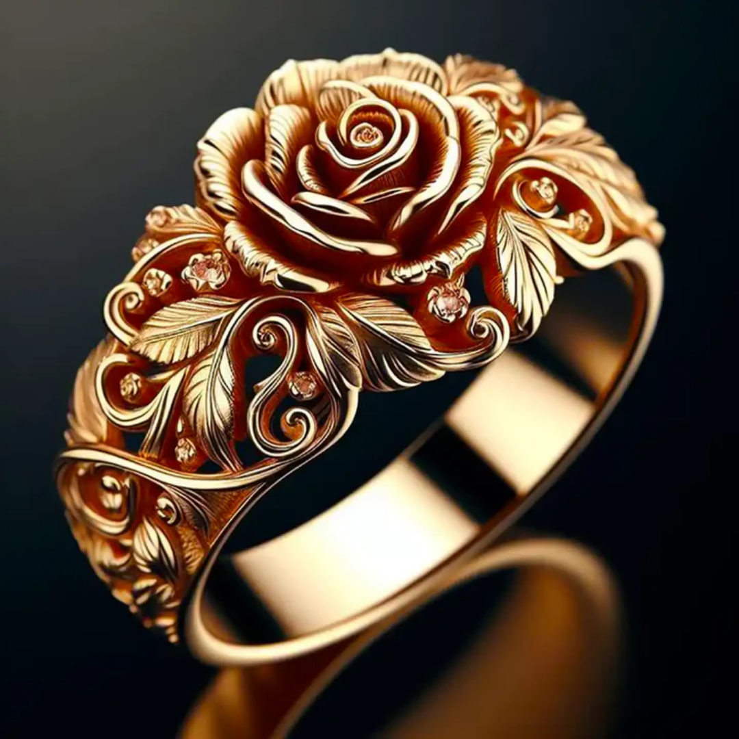 Gouden Bloemenring
