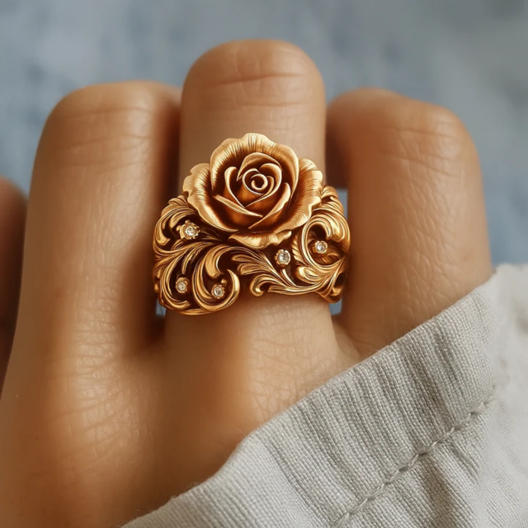 Gouden Bloemenring