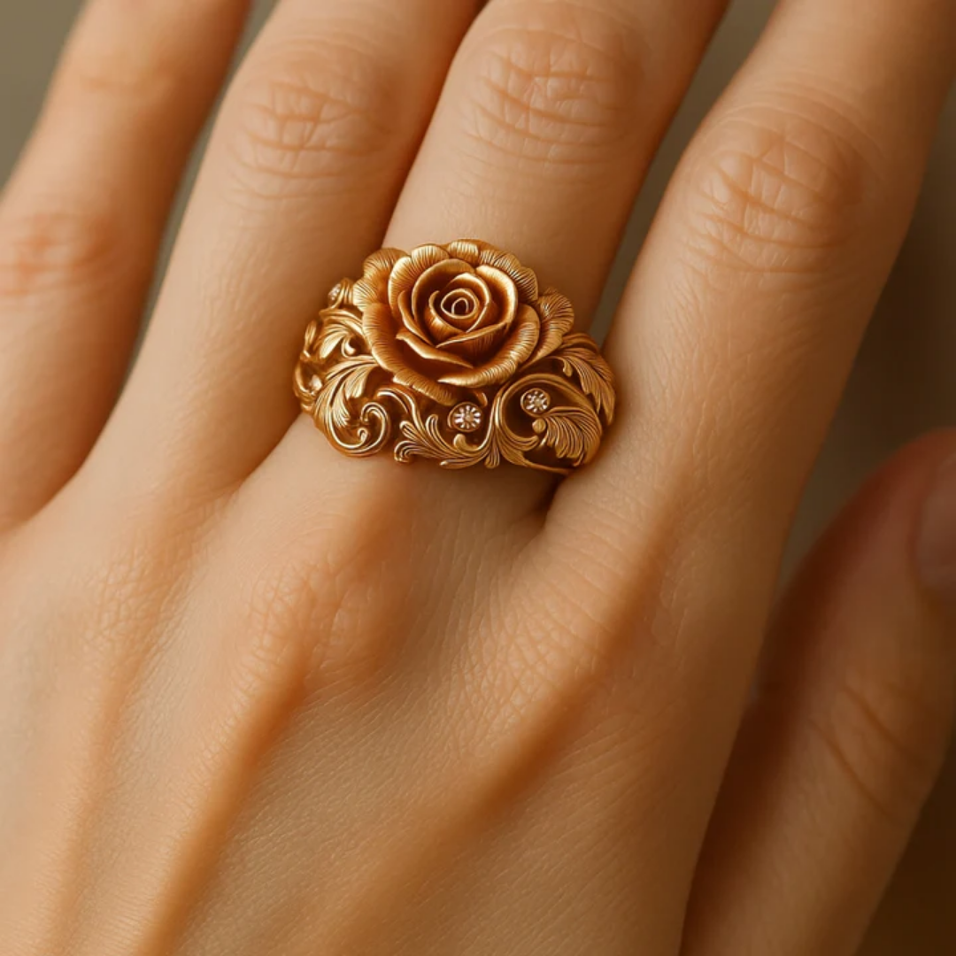 Gouden Bloemenring