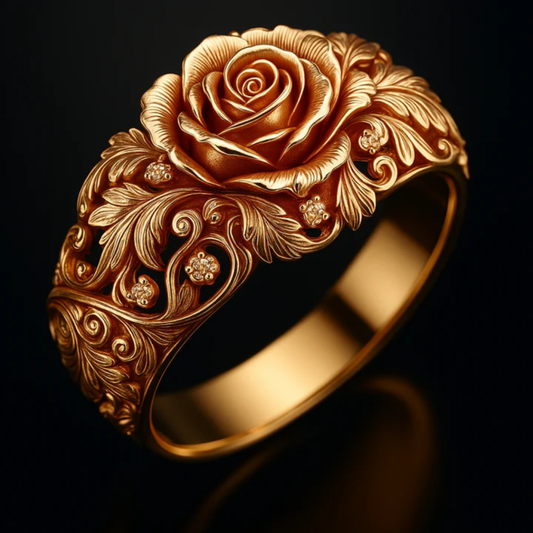 Gouden Bloemenring