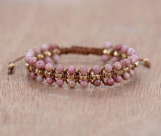 Rhodoniet "Hartenergie" Armband - Amara